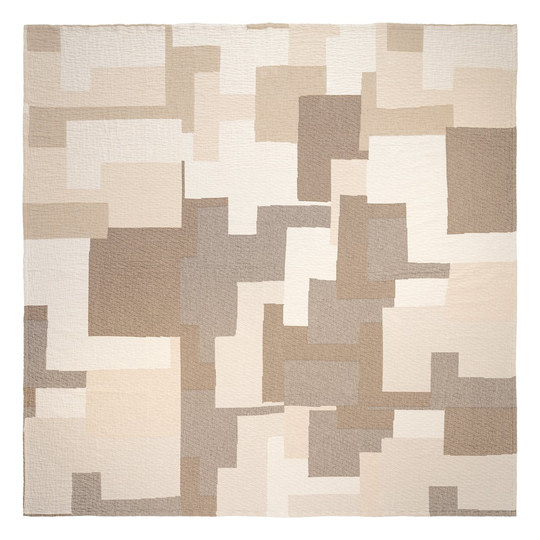 Broste Copenhagen Patch päiväpeite 240x260 cm Beige-ruskea