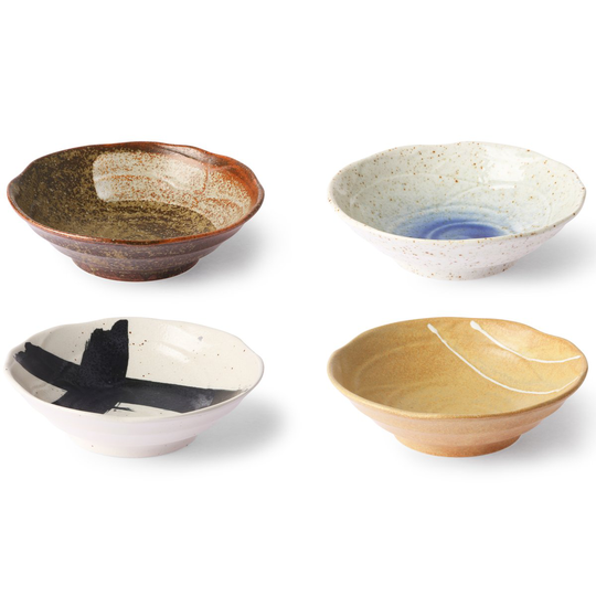 HKliving Kyoto kulho Ø 16,5 cm, 4 osaa Multi