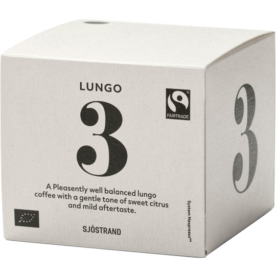 Sjöstrand N°3-lungo-kahvikapselit, 10 kpl.