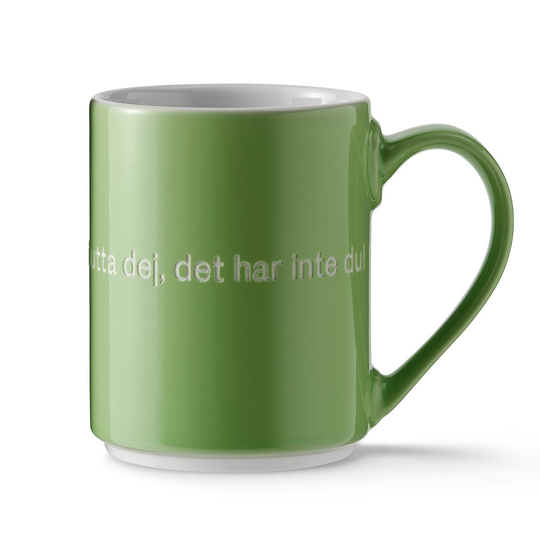 Design House Stockholm Astrid Lindgren muki, jag har en ärta i näsan… Ruotsinkielinen teksti