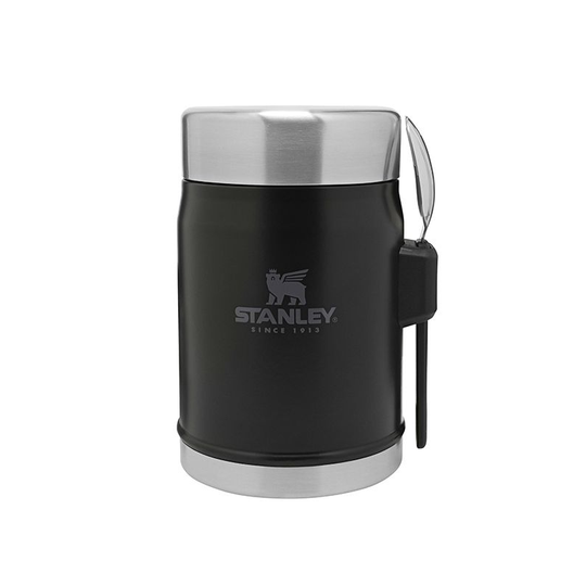 Stanley Classic Ruokatermos + Spork 0.4L Musta