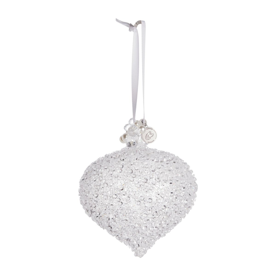 Lene Bjerre Cristelle joulupallo Ø12 cm white