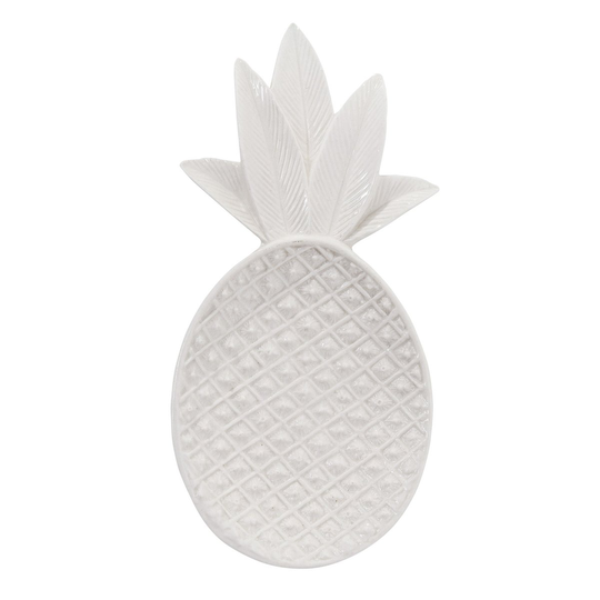 Bloomingville Pineapple koristetarjotin valkoinen