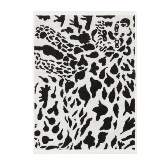Iittala Oiva Toikka Cheetah pyyhe 50x70 cm Musta-valkoinen