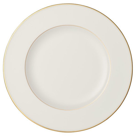 Villeroy & Boch Anmut Gold -lautanen, Ø 27 cm Valkoinen