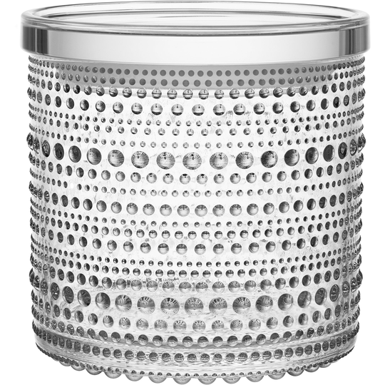 Iittala Kastehelmi-purkki, 11,6 x 11,4 cm, kirkas