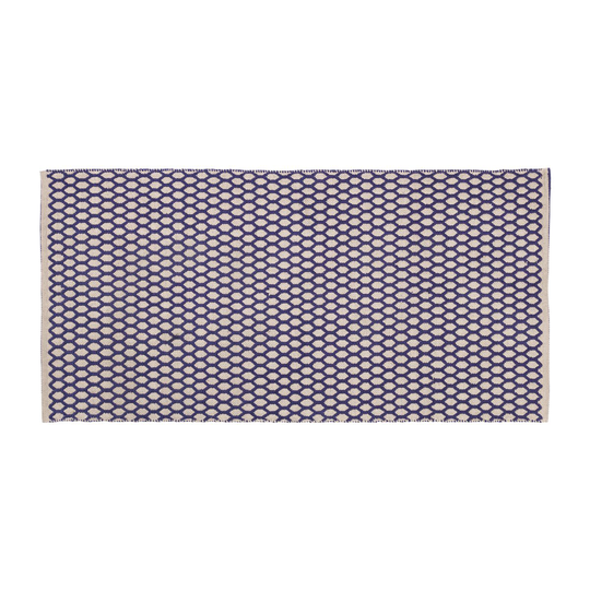 Broste Copenhagen Boris matto 70x140 cm Maritime blue