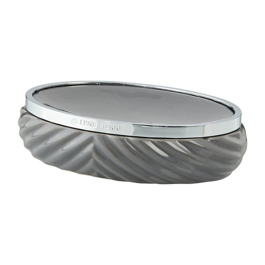 Lene Bjerre Milda saippuakuppi 10,5x14,5 cm Monument grey-Silver