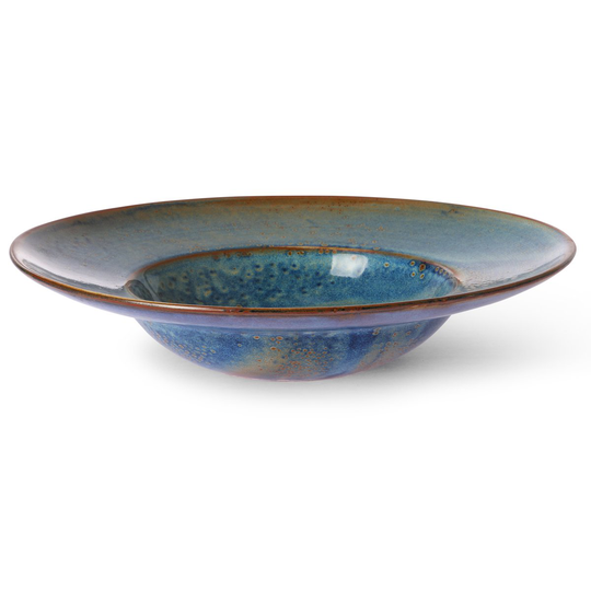 HKliving Home Chef -pastalautanen Ø 28,5 cm Rustic blue