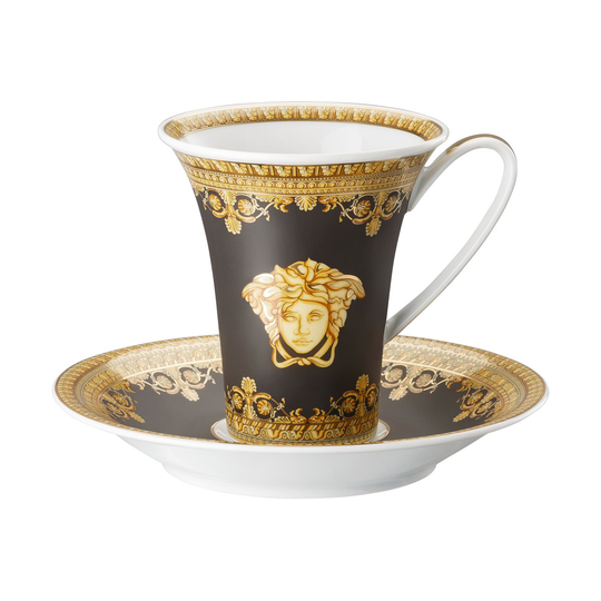 Versace Versace I love Baroque kuppi ja aluslautanen Nero