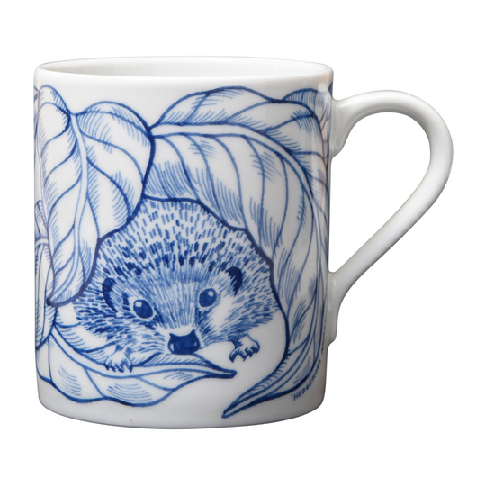 Götefors Porslin Hedgehogs awakening -muki 35 cl Sininen
