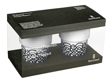 Filippa K Kahvi-/teemuki 2pack 31 cl Spets/musta