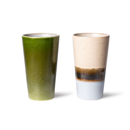 70s ceramics Lattemuki 2 kpl setti Alpha