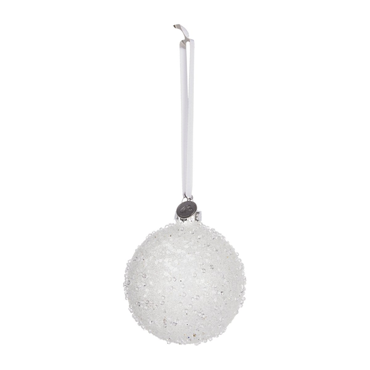 Lene Bjerre Faye joulupallo Ø8 cm white