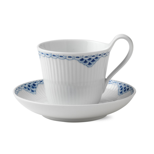 Royal Copenhagen Princess kuppi ja aluslautanen 25 cl - korkea korva