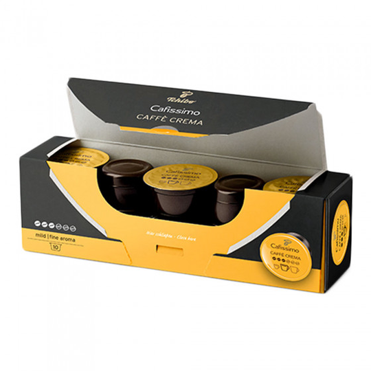 Kahvikapselit Tchibo Cafissimo / Caffitaly järjestelmille Tchibo "Cafissimo Coffee Cream Fine Aroma", 10 kpl.